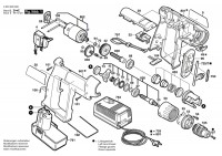 Bosch 0 603 926 660 Psb 9,6 Ve-2 Cordless Percussion Drill 9.6 V / Eu Spare Parts